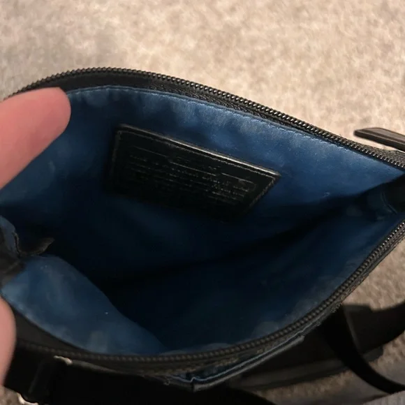 COACH - coach monogram canvas and leather crossbody strap - Picture 8 of 8